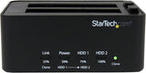 StarTech.com Dual Bay Hard Drive Duplicator And Eraser, Standalone SATA HDD/SSD Cloner/Copier, USB 3.0 To SATA Docking Station, Hard Drive Duplicator And Sanitizer Dock (SATDOCK2REU3)