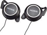 Koss KSC21 SportClip Clip-On Headphones,Black Standard Packaging