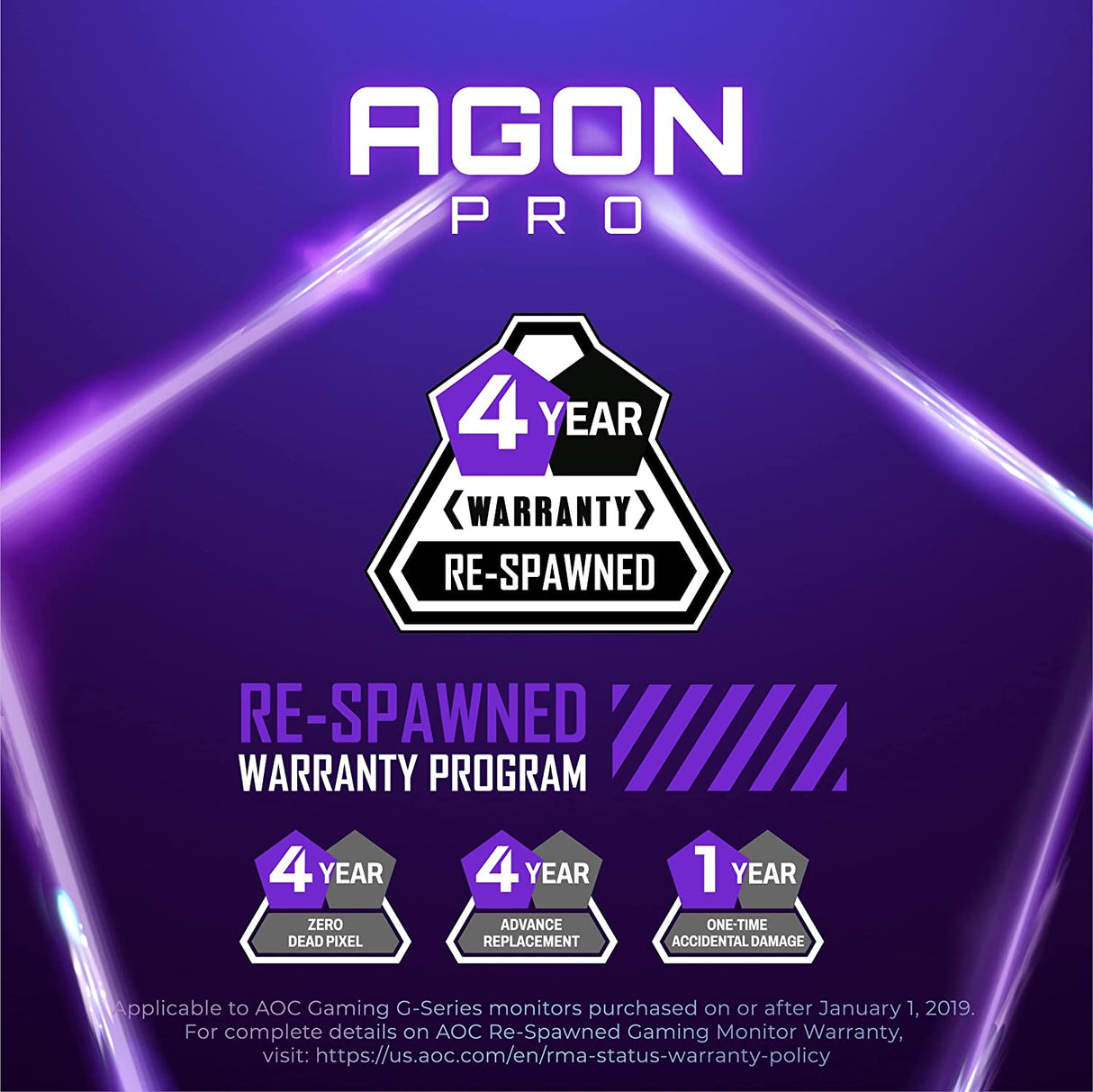 AOC Agon PRO AG275QXL 27" League of Legends Official Tournament Gaming Monitor, QHD 2K 170Hz 1ms, G-SYNC Compatible