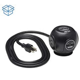 Tripp Lite Safe-IT Conference Room Surge Protector, 3-Outlets &amp; 4 USB Ports, 8 Foot / 2.4M Cord, 10,000 Insurance &amp; Limited Life Manufacturer's Warranty (TLP38UAM) Sphere 3-Outlets + 4 USB