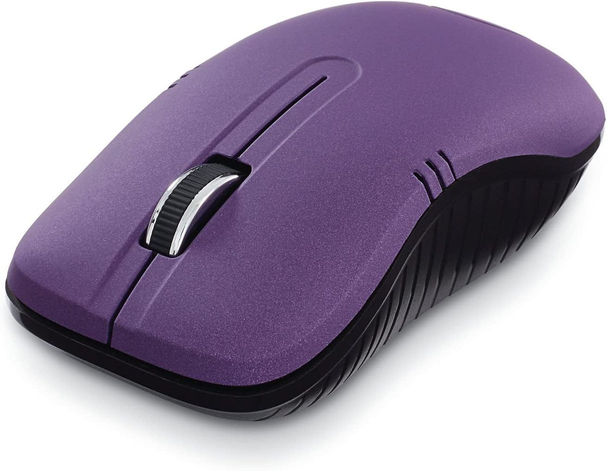 Verbatim Wireless Notebook Optical Mouse, Commuter Series – Purple Matte Purple