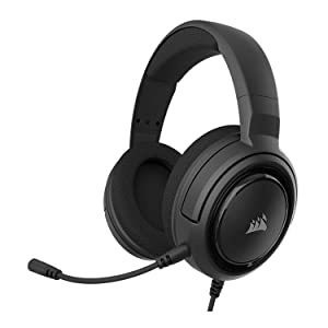 Corsair HS35 - Stereo Gaming Headset - Memory Foam Earcups - Works with PC, Mac, Xbox Series X/ S, Xbox One, PS5, PS4, Nintendo Switch, iOS and Android - Carbon (CA-9011195-NA)