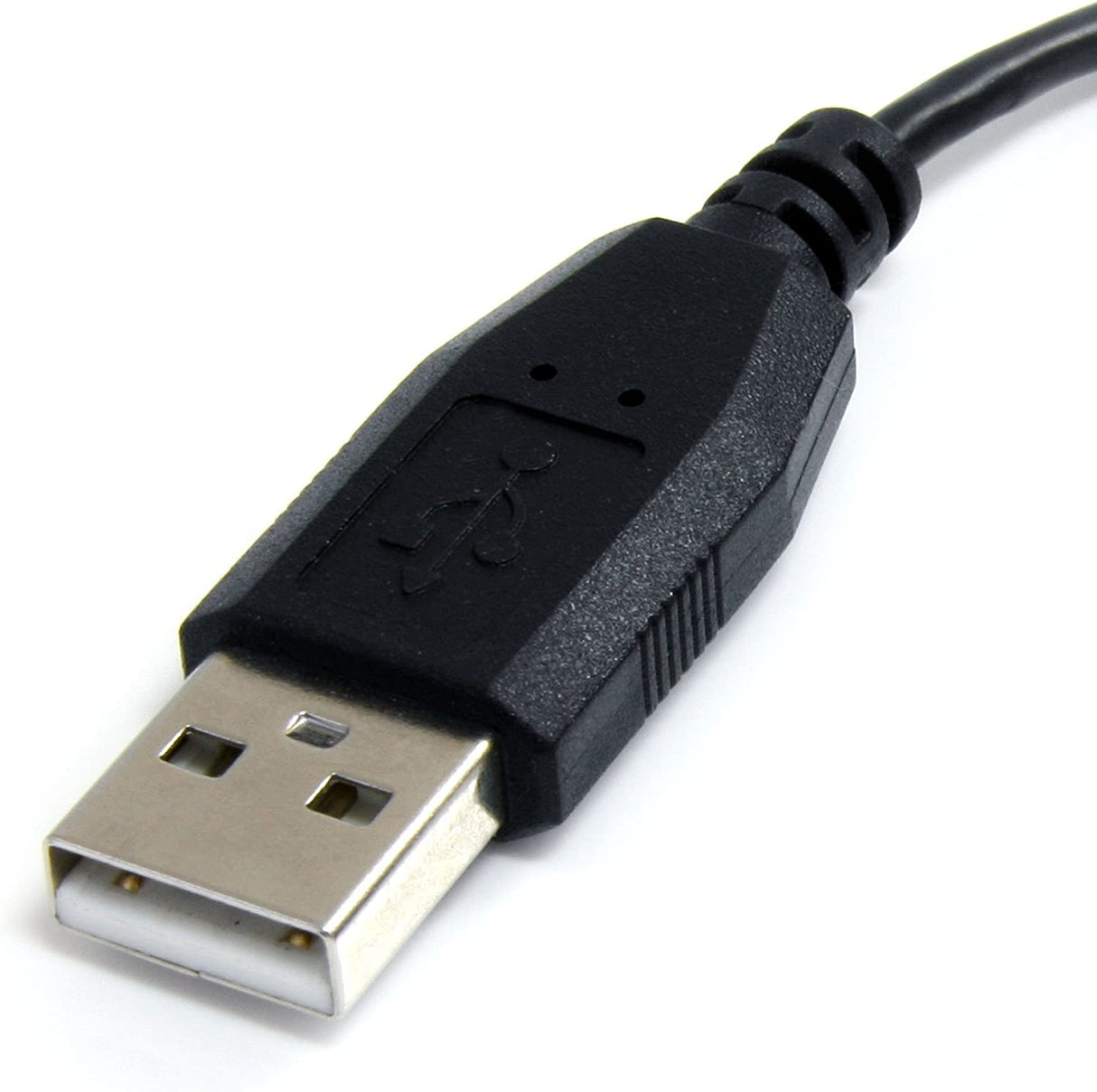 StarTech.com 3 ft / 91cm Micro USB Cable - A to Left Angle Micro B - USB Type A - 90 Degree Micro-USB Type B (M) - Black (UUSBHAUB3LA) 3 ft / 1m Left Angle