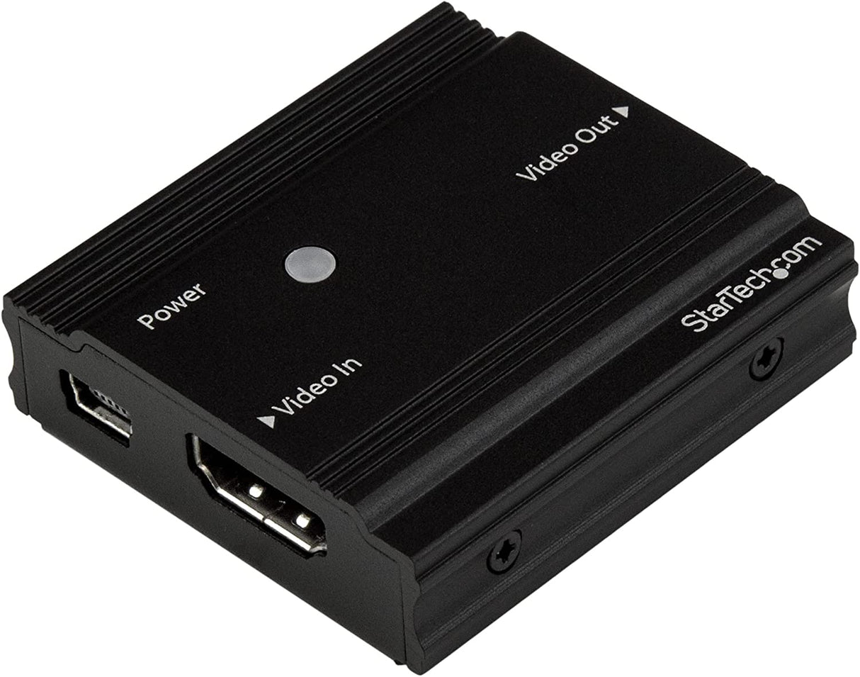 StarTech.com 115 ft. (35 m) 4K HDMI Extender - HDMI Extender - Up To 4K60 - Amplifier/Booster - HDMI to HDMI Booster (HDBOOST4K) , Black