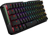 ASUS ROG Falchion NX 65% Wireless RGB Gaming Mechanical Keyboard | ROG NX Blue Clicky Switches, PBT Doubleshot Keycaps, Wired / 2.4G Hz, Touch Panel, Keyboard Cover Case, Macro Support