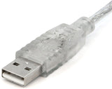 StarTech.com 10 ft Transparent USB 2.0 Cable - A to B - USB Cable - USB (M) to USB Type B (M) - 10 ft - Transparent - USBFAB10T Transparent 10 feet