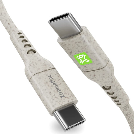 XtremeMac Eco USB Type-C® to USB-C Cable – 39 in. White USB Type-C to USB-C
