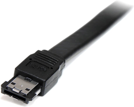 StarTech.com Shielded External eSATA Cable - eSATA cable - Serial ATA 150 - eSATA (M) to eSATA (M) (3 ft) - black (ESATA3) 3 Feet