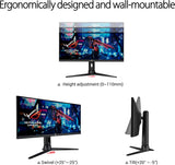 ASUS ROG Strix 29.5” 21:9 HDR Gaming Monitor (XG309CM) - WFHD (2560 x 1080), Fast IPS, 220Hz, 1ms, Extreme Low Motion Blur Sync, G-SYNC Compatible, Tripod socket for streaming, USB Type-C, KVM support
