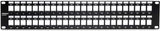 TRENDnet 48-Port Blank Keystone 2U HD Patch Panel, TC-KP48, 2U 19” Metal Rackmount Housing, HD Keystone Network Patch Panel, Recommended w/TC-K25C6 &amp; TC-K50C6 Cat6 Keystone Jacks (Sold Separately)