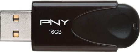 PNY - Attaché 4 16GB USB 2.0 Flash Drive - Black