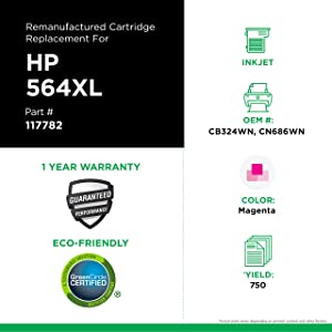 Clover imaging group Clover Remanufactured Ink Cartridge Replacement for HP CN686WN (HP 564XL) | Magenta | High Yield