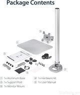 StarTech.com Single Monitor Stand - Adjustable - Supports Monitors 12'' to 34'' - Premium - Single Screen VESA Monitor Mount Stand - Silver (ARMPIVSTND)