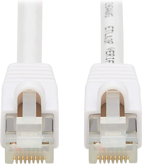Tripp Lite, Safe-IT, Cat6a PoE Ethernet Cable, Bacteria Resistant, 10G Certified Snagless, S/FTP (RJ45 M/M), 3 Feet / 0.91 Meters, Lifetime Limited Warranty (N262AB-003-WH)