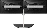 SIIG Premium Aluminum Dual Monitor Stand - 2 Monitors 13" to 27" Up To 17.6 lbs VESA 75 and 100 (CE-MT2011-S1) Dual Mount Free Stand