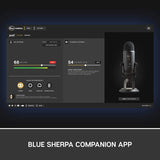 Logitech Blue Yeticaster Pro Broadcast Bundle with Yeti USB Microphone for Gaming, Recording, Streaming, Podcasting, Radius III Shockmount, Compass Mic Boom Arm, Blue VO!CE - Blackout