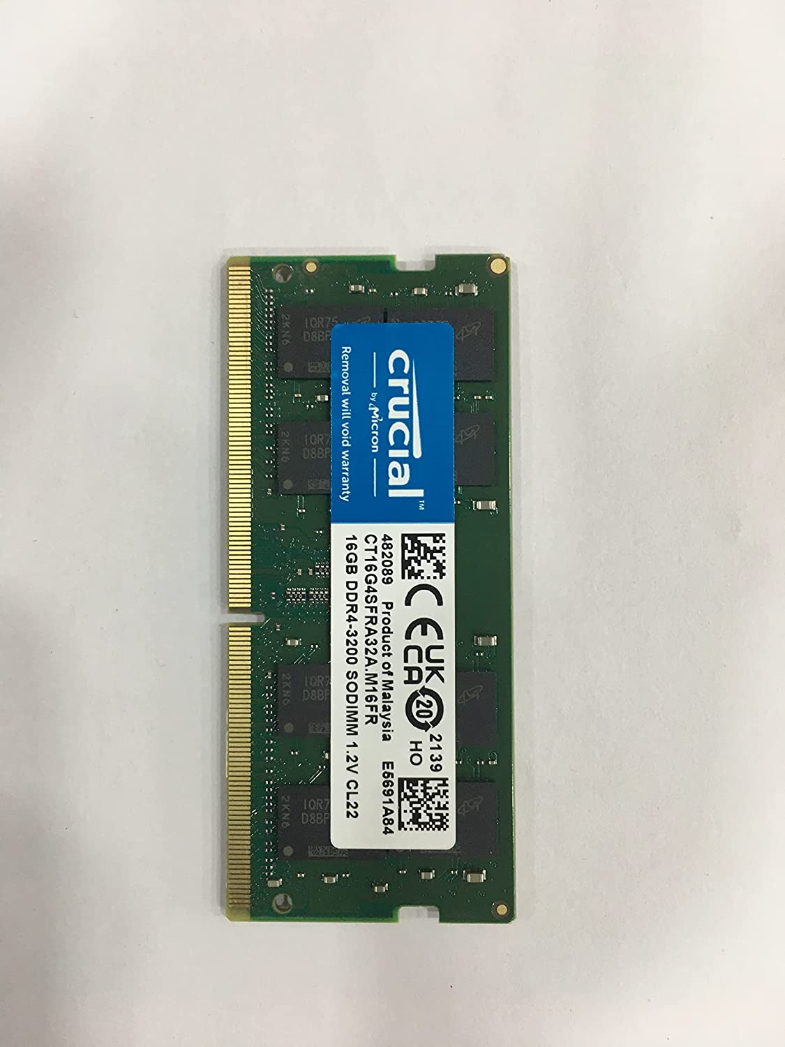 Crucial RAM 16GB DDR4 3200MHz CL22 (or 2933MHz or 2666MHz