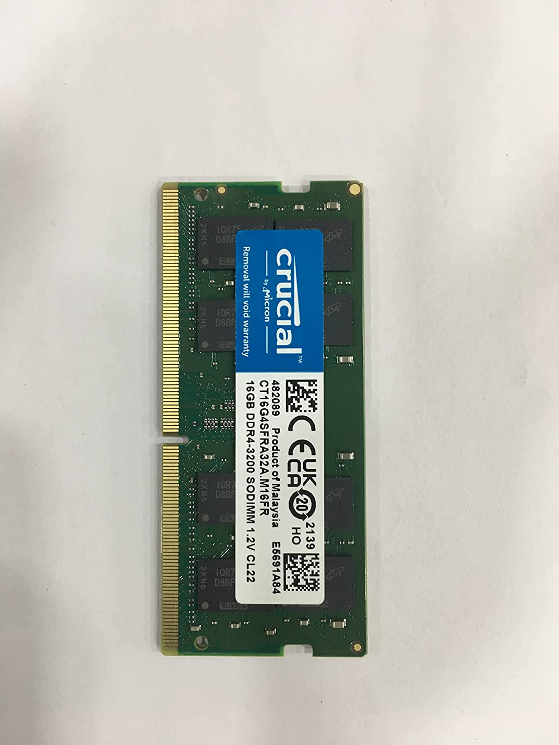 Crucial 16GB Laptop DDR4 3200 MHz SODIMM Memory Kit (2 x 8GB)