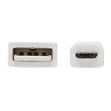 Tripp Lite, Safe-IT, USB-A to USB Micro-B USB 2.0, Male-to-Male Cable, PVC VW-1 Jacket, White, 3 Feet / 0.91 Meters, Limited Life Manufacturer's Warranty (U050AB-003-WH) USB-A to USB Micro-B 3 Feet / 0.91 Meters