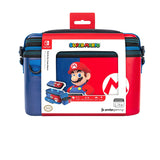 PDP Gaming Officially Licensed Switch Pull-N-Go Travel Case - Mario - Semi-Hardshell Protection - Protective PU Leather - Holds 14 Games &amp; Controller - Works with Switch OLED &amp; Lite - Perfect for Kids Power Pose Mario