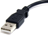 StarTech.com 6in Micro USB Cable - A to Micro B - USB to Micro B - USB 2.0 A Male to USB 2.0 Micro-B Male - 6-inches - Black (UUSBHAUB6IN) 6in / 15cm Straight