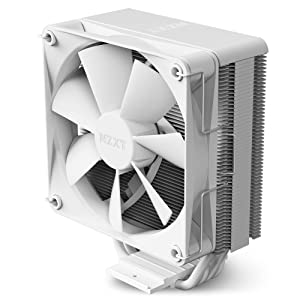 NZXT T120 CPU Air Cooler - RC-TN120-W1 - CPU Liquid Cooler - Conductive Copper Pipes - Fluid Dynamic Bearings - AMD and Intel Compatibility - White T120 White