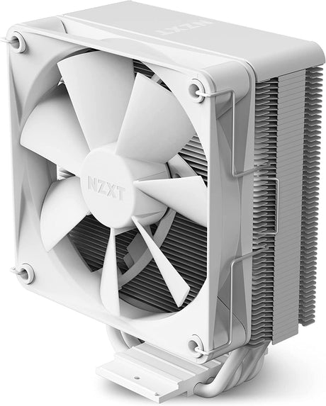 NZXT T120 RGB CPU Air Cooler - RC-TN120-W1 - RGB CPU Liquid Cooler - Conductive Copper Pipes - Fluid Dynamic Bearings - AMD and Intel Compatibility - White T120 RGB White