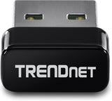 TRENDnet - TEW-808UBM Micro AC1200 Wireless USB Adapter, MU-MIMO, Dual Band Support 2.4GHz/5GHz, Supports Windows/Mac, TEW-808UBM Black AC1200 Micro USB