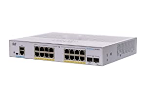 Cisco Business CBS350-16P-E-2G Managed Switch | 16 Port GE | PoE | Ext PS | 2x1G SFP | Limited Lifetime Protection (CBS350-16P-E-2G) 16-port GE / PoE+ / 120W / 2 x GE Uplinks / External Power Supplier