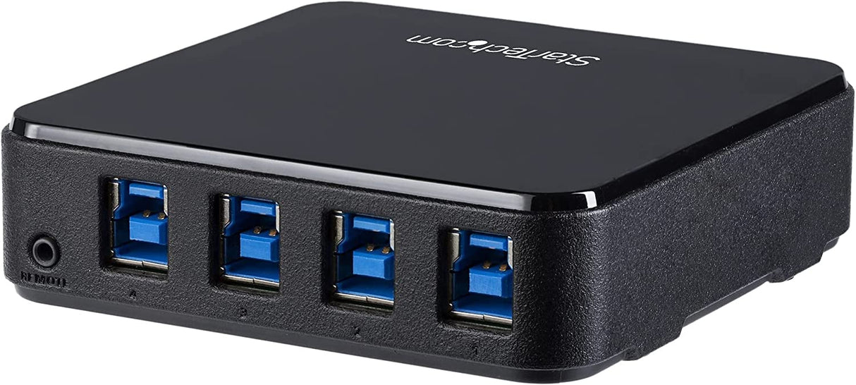 StarTech.com USB 3.0 Peripheral Sharing Switch - 4 USB 3.0 x 4 Computers - Mac / Windows / Linux - USB A/B Switch - USB Switch (HBS304A24A) 4 Computers – 4 Devices