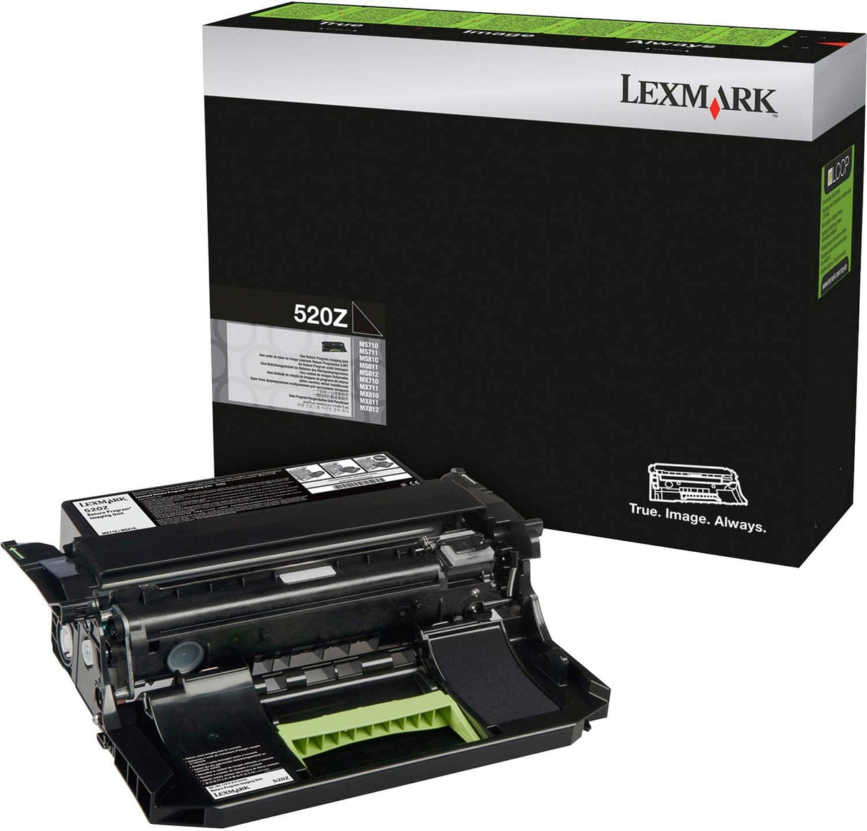 Lexmark 520Z Black Return Program Imaging Unit - 100000 Page Black - 1 Pack - OEM - 52D0Z00