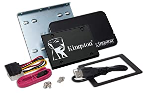 Kingston KC600 SSD SKC600B/1024G Internal SSD 2.5 Inch, SATA Rev 3.0, 3D TLC, XTS-AES 256-bit Encryption - with Upgrade Kit 1024 GB Desktop/Notebook Upgrade Kit