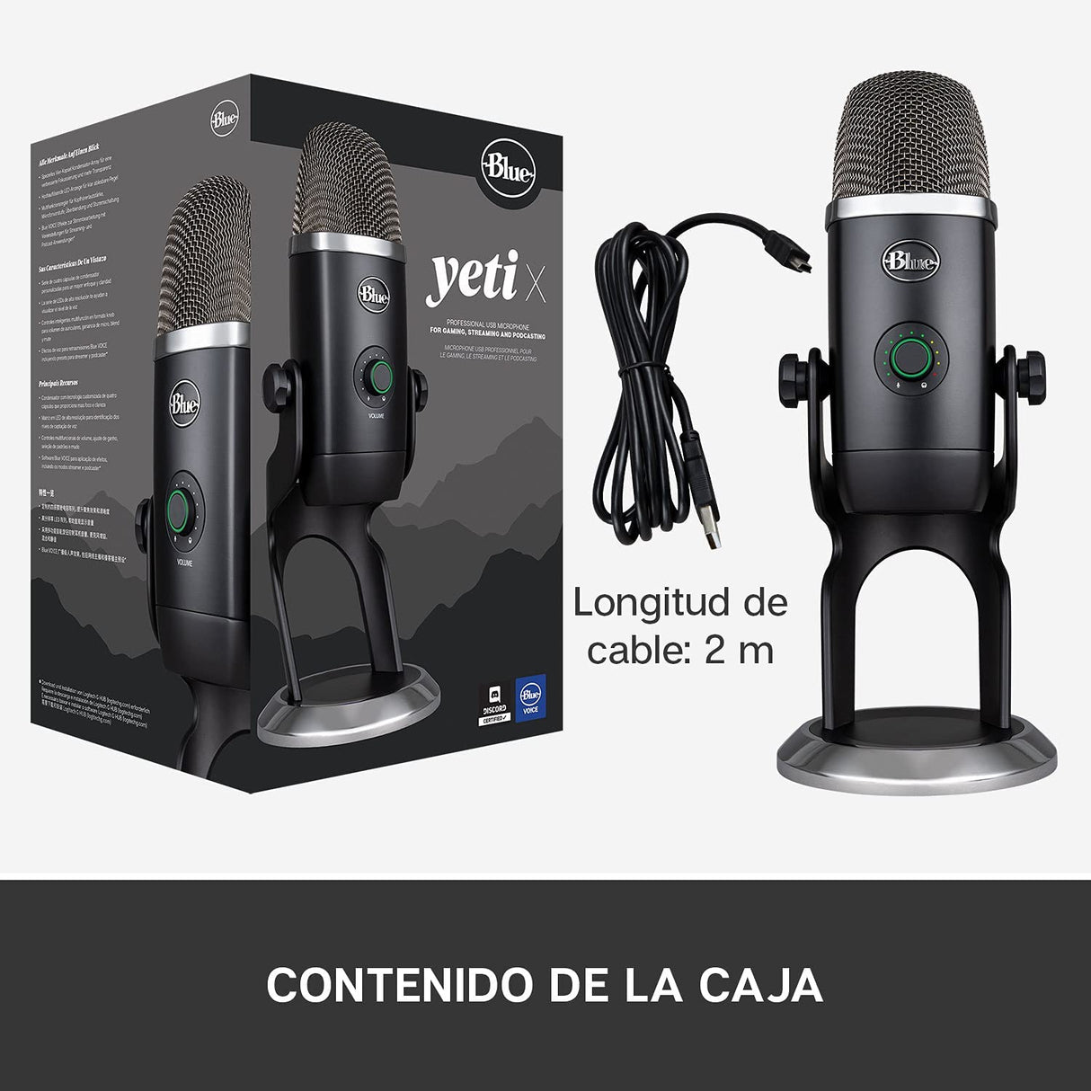 Logitech For Creators Blue Yeti Usb Microphone For Recording And