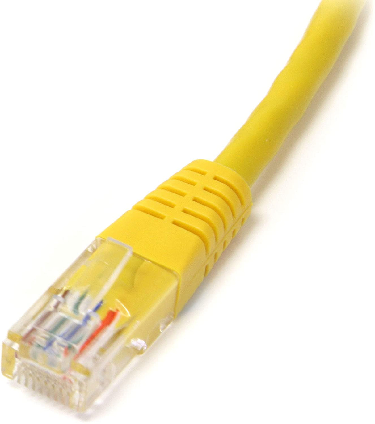 StarTech.com 1 ft. (0.3 m) Cat5e Ethernet Cable - Power Over Ethernet - Molded - Yellow - Ethernet Network Cable (M45PATCH1YL) 1 ft / 30cm Yellow