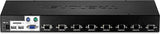 TRENDnet 8-Port USB/PS2 Rack Mount KVM Switch, TK-803R, VGA &amp; USB Connection, Supports USB &amp; PS/2 Connections, Device Monitoring, Auto Scan, Audible Feedback, Control up to 8 Computers/Servers 8 Port USB/PS2