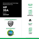 Clover imaging group Clover Remanufactured Toner Cartridge Replacement for HP CB435A | Black | Extended Yield