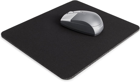 Belkin Large Mouse Pad, 8 Inch by 9 Inch, for Computer or Gaming Mouse Pad, Non-slip Base, Neoprene Backing and Jersey Surface for Smooth Mouse Control and Pinpoint Accuracy (Black)