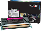 Lexmark X748H1MG X748 Toner Cartridge (Magenta) in Retail Packaging