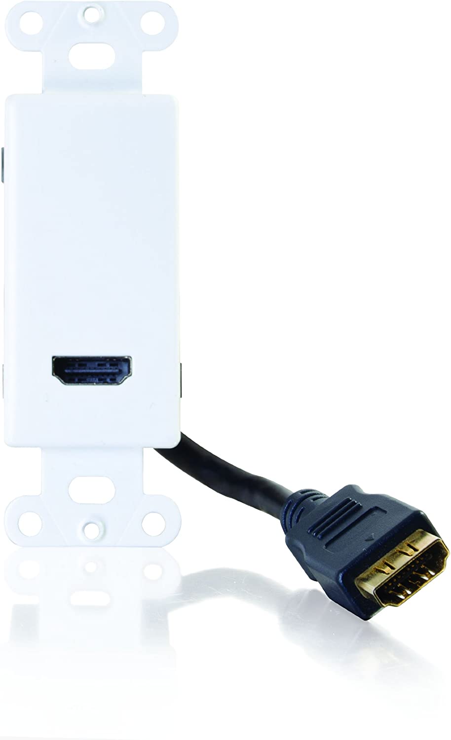 C2g/ cables to go C2G 41043 HDMI Pass Through Wall Plate, White