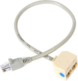 StarTech.com 2-to-1 RJ45 10/100 Mbps Splitter/Combiner - One adapter required at each end of the connection