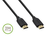 Belkin HDMI A/V Cable for Audio/Video Device - 2 M - HDMI Digital Audio/Video - Gold Plated 2m (6.56') - rca plugs