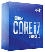 Intel Core i7-10700K Desktop Processor 8 Cores up to 5.1 GHz Unlocked LGA1200 (Intel 400 Series Chipset) 125W (BX8070110700K) Processor Only