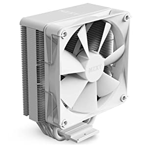 NZXT T120 CPU Air Cooler - RC-TN120-W1 - CPU Liquid Cooler - Conductive Copper Pipes - Fluid Dynamic Bearings - AMD and Intel Compatibility - White T120 White