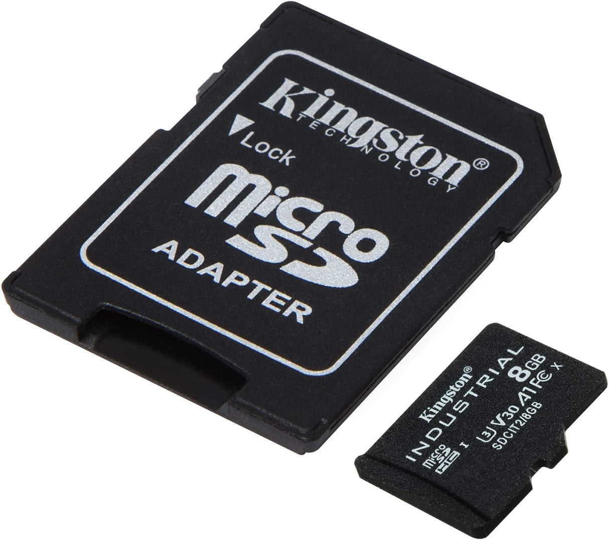 Kingston Industrial 8GB microSDHC C10 A1 pSLC Card + SD Adapter SDCIT2/8GB With Adapter 8GB