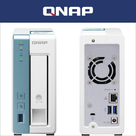 QNAP TS-131K 1 Bay Home NAS with One 1GbE Port 1-bay NAS