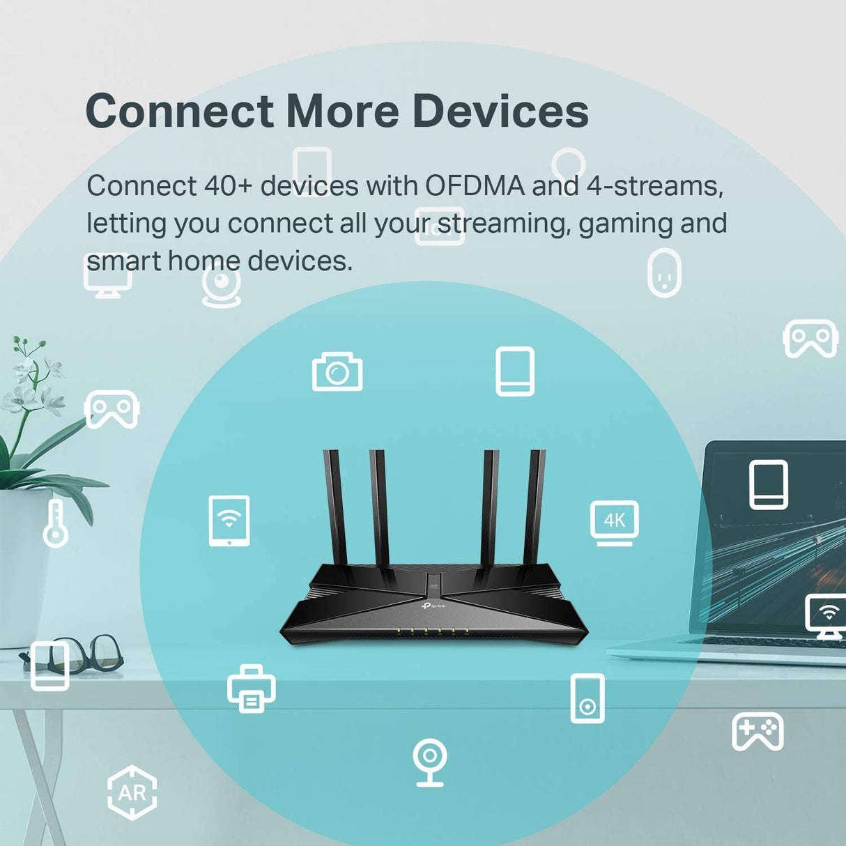 TP-Link WiFi 6 AX3000 Smart WiFi Router (Archer AX50) – 802.11ax Router, Gigabit Router, Dual Band, OFDMA, MU-MIMO, Parental Controls, Built-in HomeCare,Works with Alexa AX3000, WiFi 6 Router