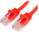 StarTech.com 6 ft. (1.8 m) Cat5e Ethernet Cable - Power Over Ethernet - Snagless - Red - Ethernet Network Cable (45PATCH6RD) 6 ft / 2m Red