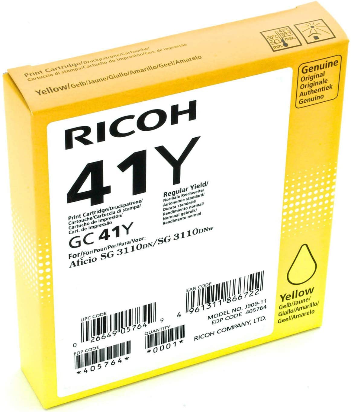 Ricoh SG 3110DN YW Ink 2.2k YD