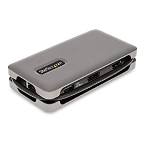 StarTech.com USB-C Multiport Adapter - 4K 60Hz HDMI/DP - 3-Port USB Hub - 100W Power Delivery Pass-Through - GbE - Travel Mini Docking Station w/ Charging - 1ft/30cm Wrap-Around Cable (DKT31CDHPD3)