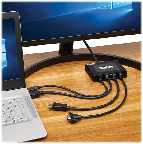 Tripp Lite Presentation Adapter 4-Port 4K60Hz HDMI DP USB C &amp; VGA to HDMI (B321-4X1-HDVC)